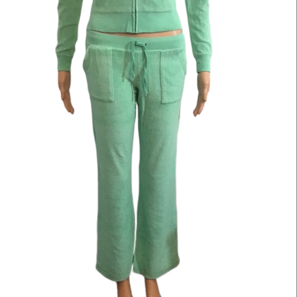 Juicy Couture Sea Green Terry Sweatpants Size S